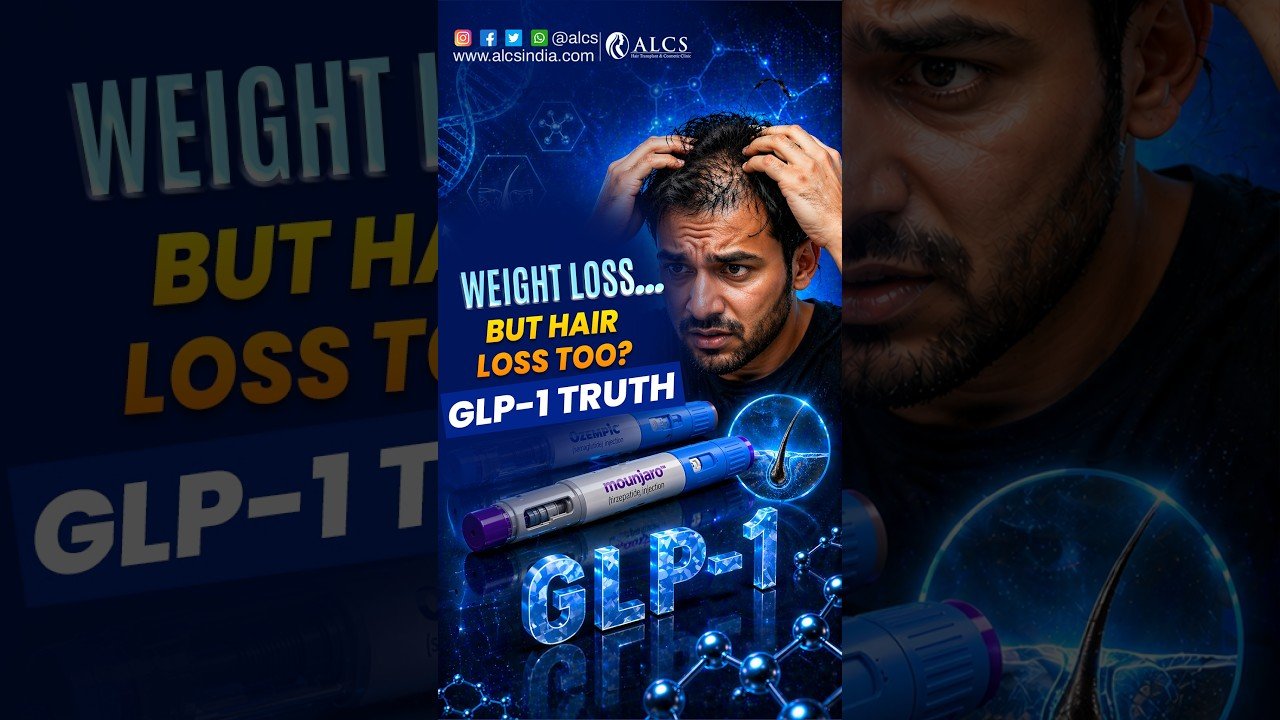 GLP-1 Hair Loss Explained | Ozempic & Mounjaro Causing Hair Fall? Doctor Explains
